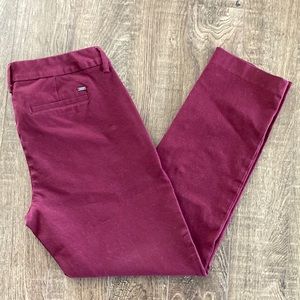 Tommy Hilfiger maroon chino style pants